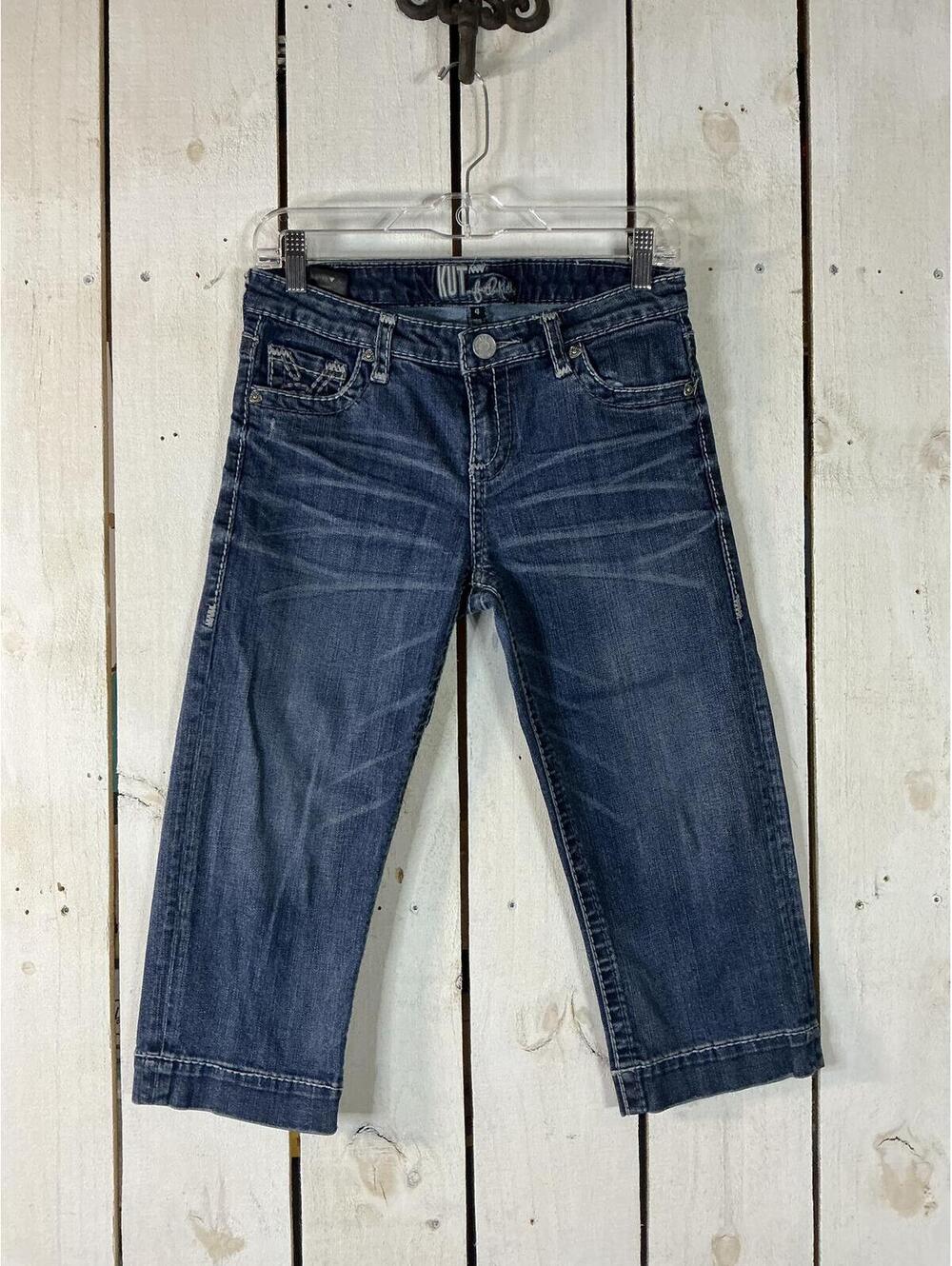 KUT From The Kloth Blue Denim Capri Jeans